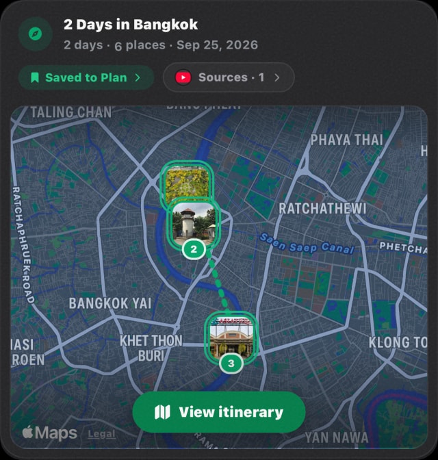 Bangkok itinerary